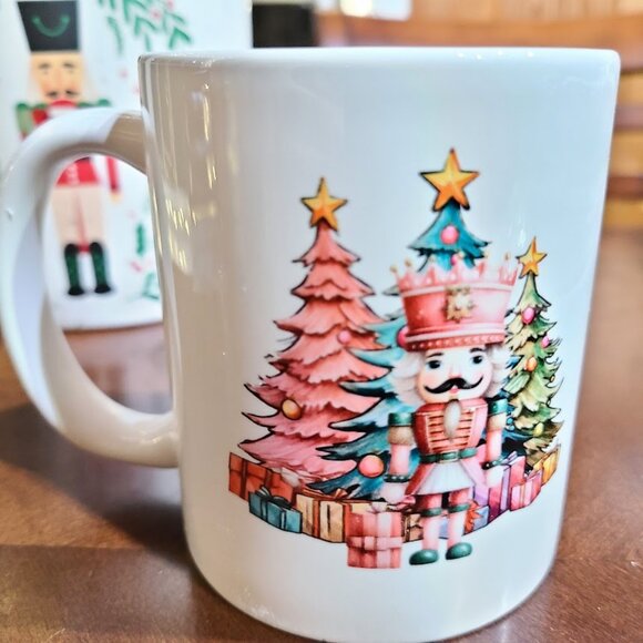 Nutcracker Christmas Mug Ceramic Coffee Cup Best Holiday Gift Stocking Stuffer - Picture 1 of 8